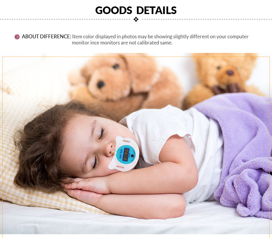 Digital Thermometer with Baby Pacifier Design
